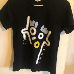 ✨Mint Condition✨ Boys Kenzo Paris Black Abstract Tshirt- LRG / Adult XS